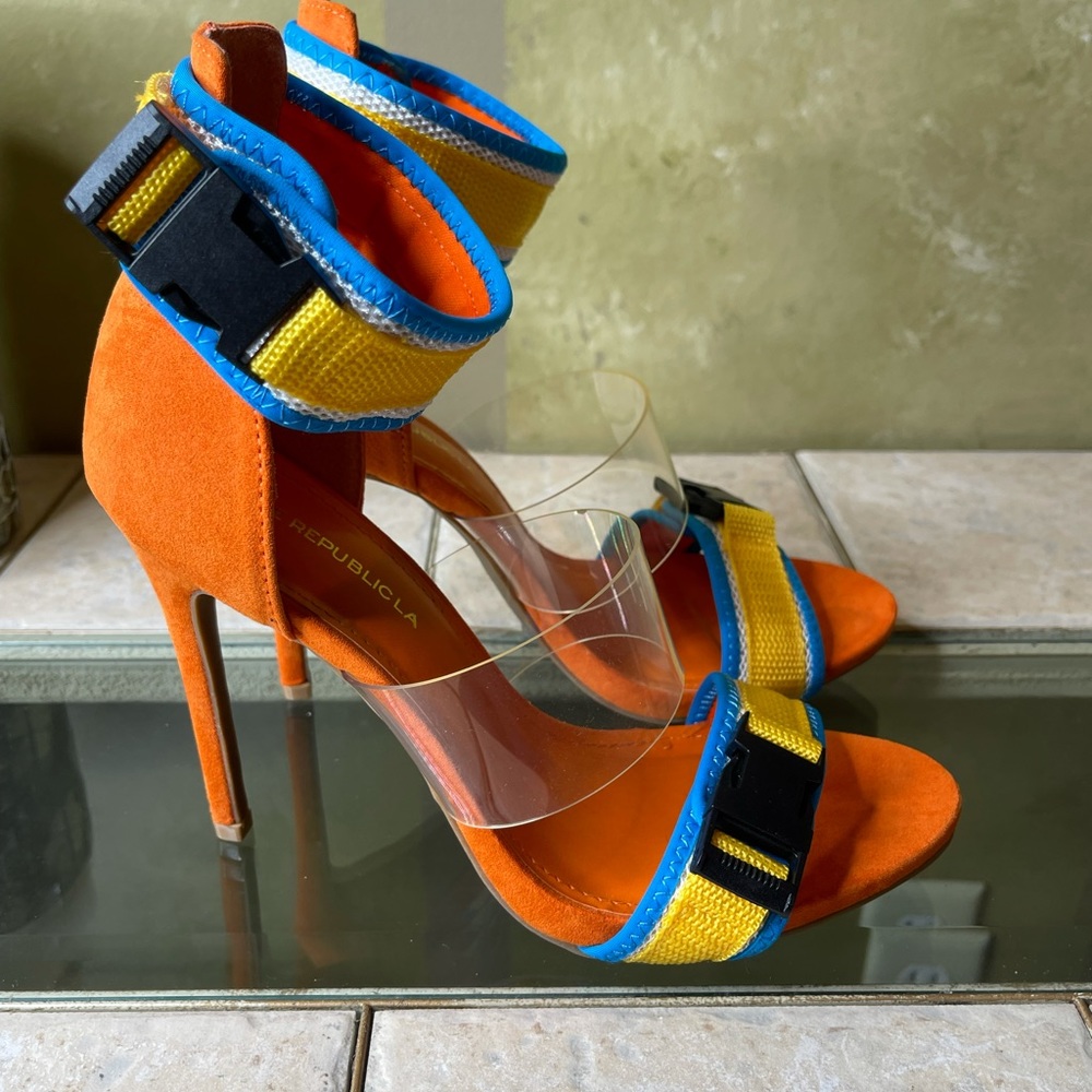Shoe Republica La orange heel sandals new size 8